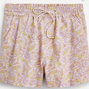 J.Crew Eco Paddle Shorts in Paisley NWOT XL